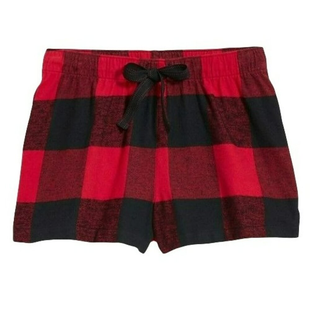 Red & Black Flannel Shorts Old Navy Buffalo Pajamas Womans XXLT JJ2166